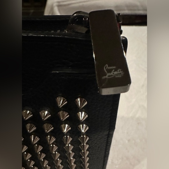 Christian Louboutin Studded Black Crossbody Bag clutch excellent condition - Picture 9 of 13